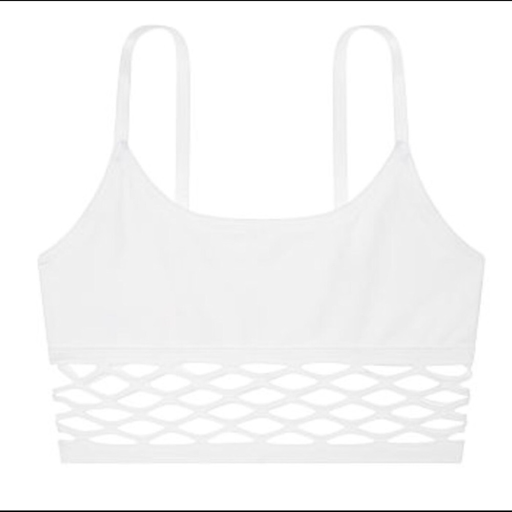 New VS Pink Cool & Comfy Fishnet Bralette - Picture 8 of 8